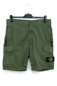 STONE ISLAND ストーンアイランド old effect cargo bermuda shorts オールドエフェクト カーゴ ショートパンツ バミューダ オリーブ W32