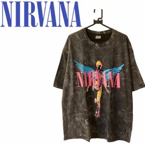 Nirvanaニルヴァーナ　バンドTシャツ ヴィンテージブリーチ加工　ロックアメカジ