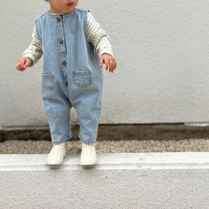 韓国子供服　bella bambina ベビーオーバーオール　サロペット