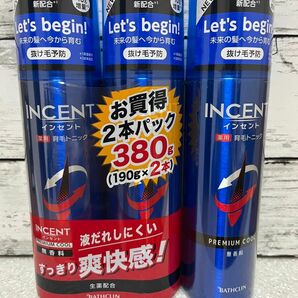 インセント　薬用育毛トニック　プレミアムクール　無香料　3本