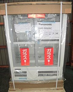 * new goods refrigeration showcase Panasonic SMR-M86NC beer case store business use . door glass refrigerator * including carriage 