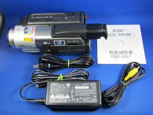 安心10日保証 SONY CCD-TRV86 完動品 Hi8/8ミリビデオカメラ 付属品付き 8ミリビデオテープのダビングすぐできます