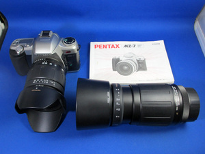 動作未確認 PENTAX MZ-7 TAMRON 179D AF28-105mm Aspherical IF TAMRON 188D AF100-300mm フィルムカメラ 美品