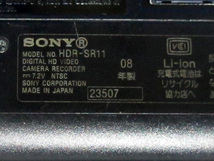 SONY HDR-SR11 フルハイビジョンビデオカメラ 通電確認 ジャンク HDD 60GB_画像6