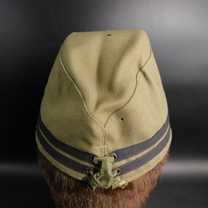 大戦末期 旧日本軍 海軍 三種士官帽 略帽 当時物 オリジナル 将校 軍装 Japanese Navy officer cap from the end of the WW2の画像3