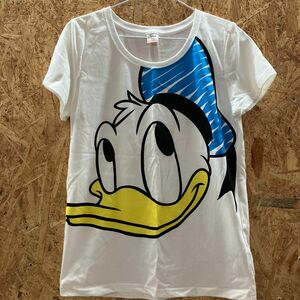 ［新品未使用］ディズニー　Disney ドナルドダック　半袖Tシャツ　白　Lサイズ