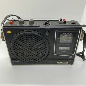 c*★中古品　SONY ソニー ICF-5450 スカイセンサーFM/SW/MW 3ハンドレシーバー ラジオ★