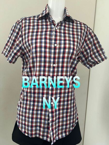 BARNEYS NEWYORK Ssize 半袖シャツ チェック　シャツのみ　バーニーズニューヨーク