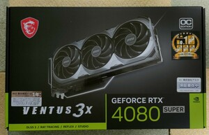 新品 MSI GeForce RTX 4080 SUPER 16G VENTUS 3X OC