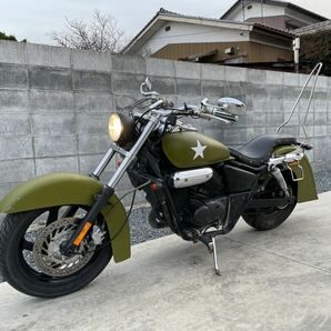 配送のみ! 売り切りセール マグナ250 カスタム車 Vツイン 15615km 軽整備点検済 機関程度良好 E/G絶好調 ドラスタ の画像5