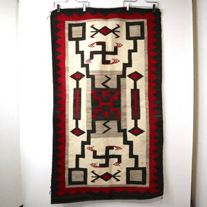 20s 30s ナバホ ラグ vintage ヴィンテージ Navajo ネイティブ 絨毯 tribal rug 卍 チマヨ 希少 マット インディアンジュエリー