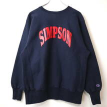 90s Champion リバースウィーブ Reverse Weave vintage ヴィンテージ アメリカ製 USA製 チャンピオン 80s スウェット 美品 ネイビー_画像1