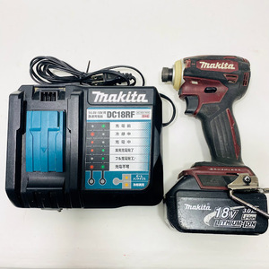 1円～ makita マキタ 18V 充電式 インパクトドライバ TD172D オーセンティックレッド バッテリー 充電器 DC18RF 付き