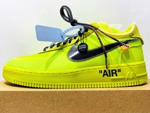 1円～ 未使用 Nike Off-White THE 10 Air Force 1 Low Volt ナイキ オフホワイト エアフォース1 ロー ボルト AO4606-700 28.0cm 鑑定バッジ_画像3