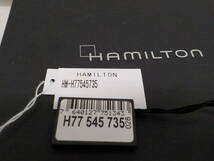 ◇１円~！ハミルトン HAMILTON カーキネイビー メンズ 時計 H77545735 自動巻 ブラック ラバー スイス （ブラック）_画像6