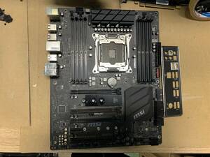 ★中古品 BIOS確認 マザーボード MSI X299-S01 LGA2066 IOパネル付属 ★