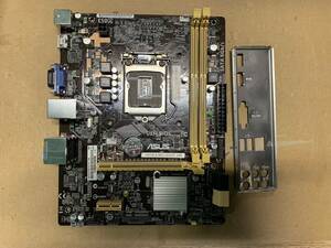 ★中古品 BIOS確認ASUS H81M-E/M51AD/DP_MB マザーボード IOパネル付属 ★