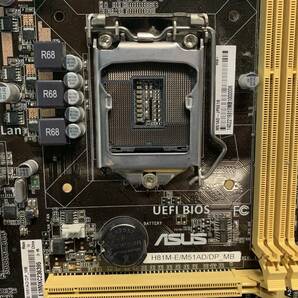 ★中古品 BIOS確認ASUS H81M-E/M51AD/DP_MB マザーボード IOパネル付属 ★の画像3