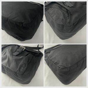 PRADA プラダ メッセンジャーバッグ ショルダーバッグ 斜め掛け ブラック 黒 ナイロン 三角ロゴ メンズ レディース 鞄の画像6
