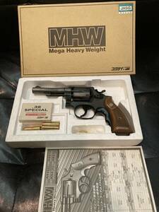 個人所蔵レトロガン◆コクサイ　S&W M１０4inch　ミリタリーポリス　MHW【希少】タナカ・ウェイト木グリ＆おまけ付