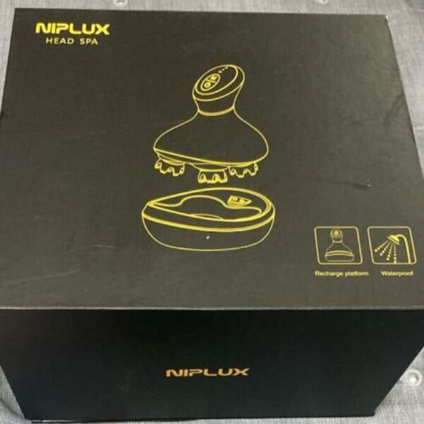 新品同様 極美品 NIPLUX ヘッドスパ ニップラックス 防水 美容機器 シャンプー マッサージ USB充電