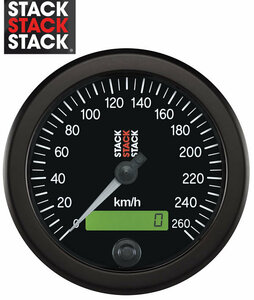 ■STACK(スタック) スピードメーター ST3802 黒 ■■■■■