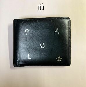 ポールスミス　二つ折り財布　黒　皮