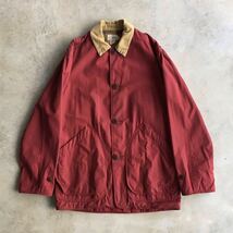 【J.Crew】ジェイクルー フィールドジャケット/巨人タグ 希少 XS レッド コーデュロイ カバーオール レアサイズ LLBEANビンテージ 80s90s_画像1