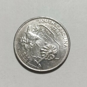 アメリカ合衆国 50州25セント硬貨 サウスカロライナ州 2000年発行 1枚 pi22の画像5