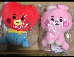 BT21LINE FRIENDS ぬいぐるみ　TATAとCOOKY.2点セット