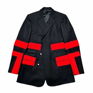 2010AW RAF SIMONS ラフシモンズ テーラード ジャケット ウール 10aw archive ヘルムートラング アーカイブ プラダPRADAプレート ブルゾン