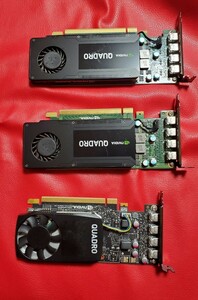 1円スタート　NVIDIA Quadro　K1200　Ｐ1000 ロープロファイルグラボ 3個セット　動作未確認 グラフィックボード