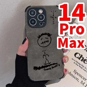 Travis Scott iPhoneケース2 14ProMax グレー