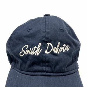 90s The game 6パネル ベースボールキャップ South Dakota サウスダコタ コットン ネイビー 紺 FREE vintage ヴィンテージ ビンテージ USAの画像3