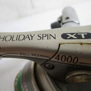 【Y10/K】SHIMANO シマノ 他 スピニングリール 2点セット HOLIDAY SPIN XT 4000 /TACTICS EWNJOY CRIMSON の画像5