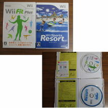 【Y14/M】Nintendo ニンテンドー Wii RVL-001 バランスWiiボード RVL-021 ソフト Wii Fit Plus Wii Sports Resort コントローラー欠品_画像5