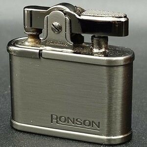 【人気シリーズ】 RONSON ロンソン REVIVAL リバイバル ロゴ 喫煙グッズ ガスライター ニッケル R06-0001 火花確認済み