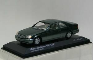 [PMA]1/43 Mercedes Benz 600SEC (W140) 2 door coupe 1992 год green metallic lik( товар N 400 032604) литье под давлением производства миникар 