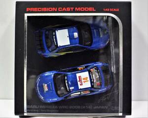 【HPI】1/43 スバル インプレッサ WRC #14 T.新井/2006年 ラリージャパン 6位入賞 メモリアルセット(商品№ 8030)ダイキャスト製のミニカー