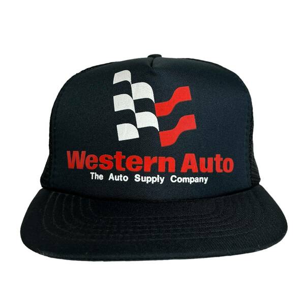 【キャップ/帽子】Western Auto (ウエスタンオート) メッシュキャップ トラッカーキャップ オート ブラック 黒
