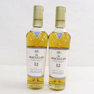 1円~【2本セット】MACALLAN（マッカラン）12年 トリプルカスク ハーフボトル 40％ 350ml X24B290045