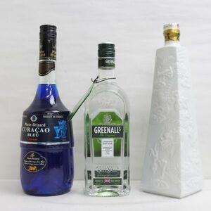 【3本セット】アルコール各種（グリノールズジン 40％ 700ml 等）G24B240014