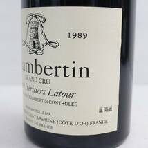 1円~LOUIS LATOUR（ルイ ラトゥール）シャンベルタン グランクリュ キュヴェ エリティエ ラトゥール 1989 14％ 750ml X24C040087_画像7