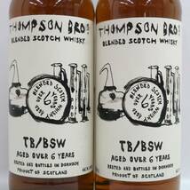 【2本セット】THOMPSON BRO.S（トンプソン ブラザーズ）TB/BSW 6年 46％ 700ml X24C070083_画像2