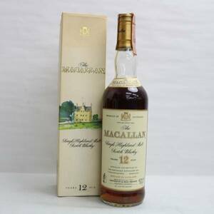 1円~MACALLAN（マッカラン）12年 旧 43％ 700ml ※液面低下 T24A090081