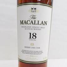 MACALLAN（マッカラン）18年 シェリーオークカスク 2018 43％ 700ml S24C070023_画像2