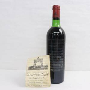 Chateau Leoville Las Cases（シャトー レオヴィル ラスカーズ）1975 14％未満 750ml ※ラベルはがれ G24C100048