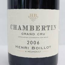 1円~HENRI BOILLOT（アンリボワイヨ）シャンベルタン グランクリュ 2006 13.5% 750ml U24C050007_画像2