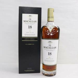 1円~MACALLAN（マッカラン）18年 シェリーオークカスク 2019 43％ 700ml T24C190007