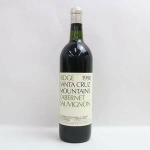 Ridge Vineyard（リッジ ヴィンヤード）サンタクルーズ マウンテンズ カベルネソーヴィニョン 1998 12.3％ 750ml O24C190171